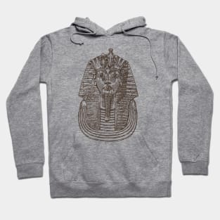 Tutankhamun mask on pointillism technique Hoodie